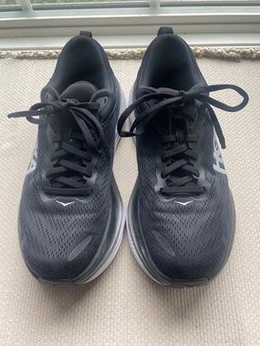 Hoka Bondi 8 Women’s Black Running Sneakers - Breathable Lightweight Trainer
